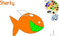 Jeu de Coloriage Sharky